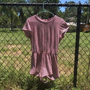 Fine Jersey T-Shirt Romper💙🤍❤️